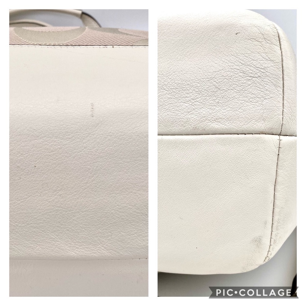EUC Coach Campbell Signature Izzy Ivory Shoulder Bag - Picture 7 of 15